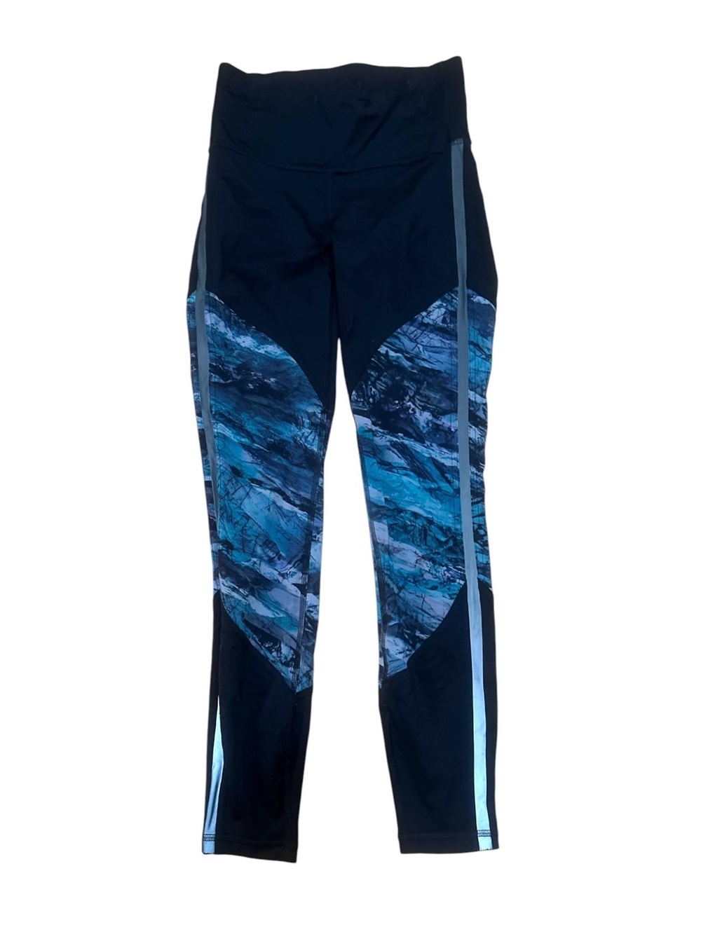 Lululemon Speed Up Tight 28” Nouveau Mach Blue Black Size 4